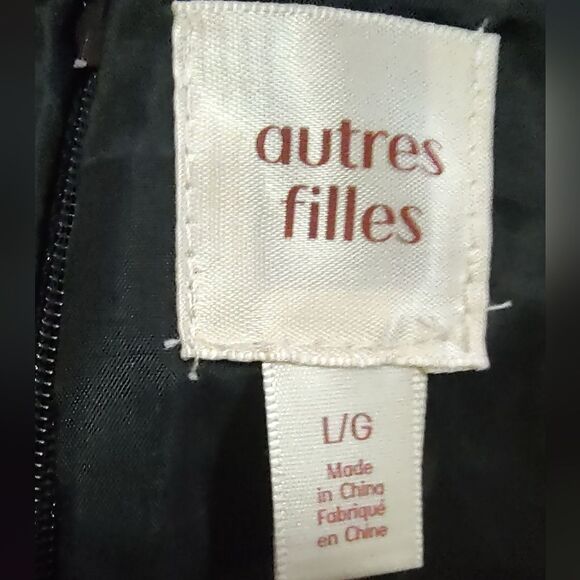 autres filles Red & Navy Plaid Tweed Mini Skirt US Large BNWOT - Picture 4 of 6